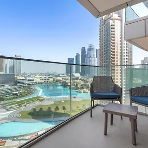 Welhome - Luxury Facing Burj Khalifa With Terrace دبي